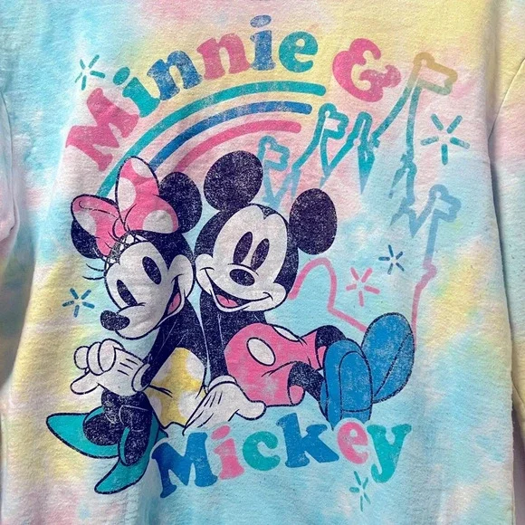 Disney Minnie/Mickey Tie-dye Pullover Girls XL - Picture 2 of 5